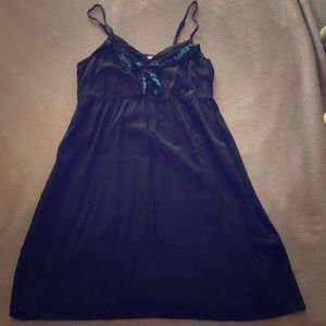 Black spaghetti strap summer dress